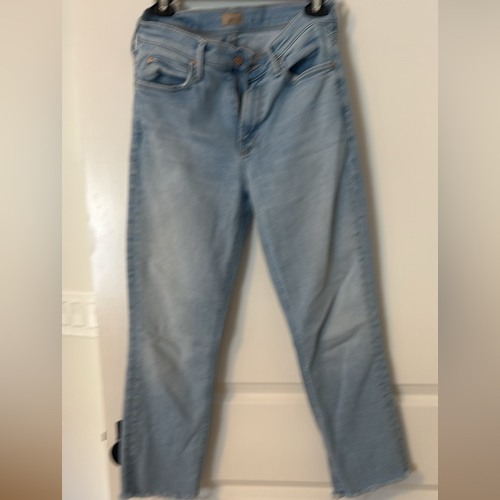 MOTHER Light Blue Straight Leg Jeans